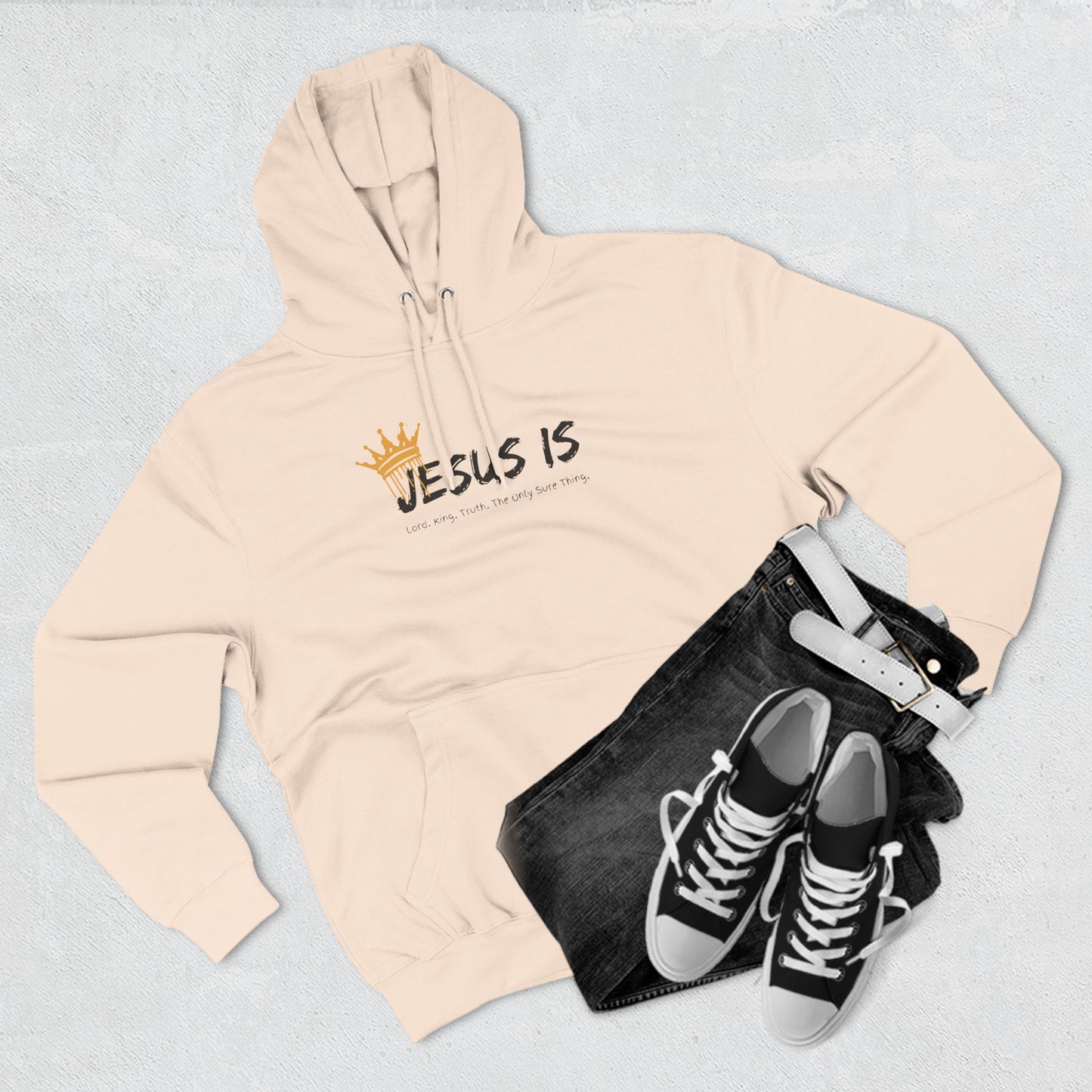 Jesus Is Three-Panel Fleece Hoodie