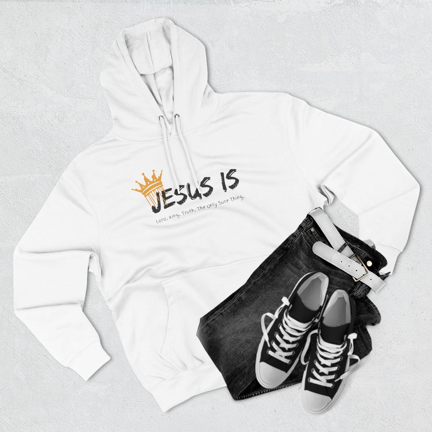 Jesus Is Three-Panel Fleece Hoodie
