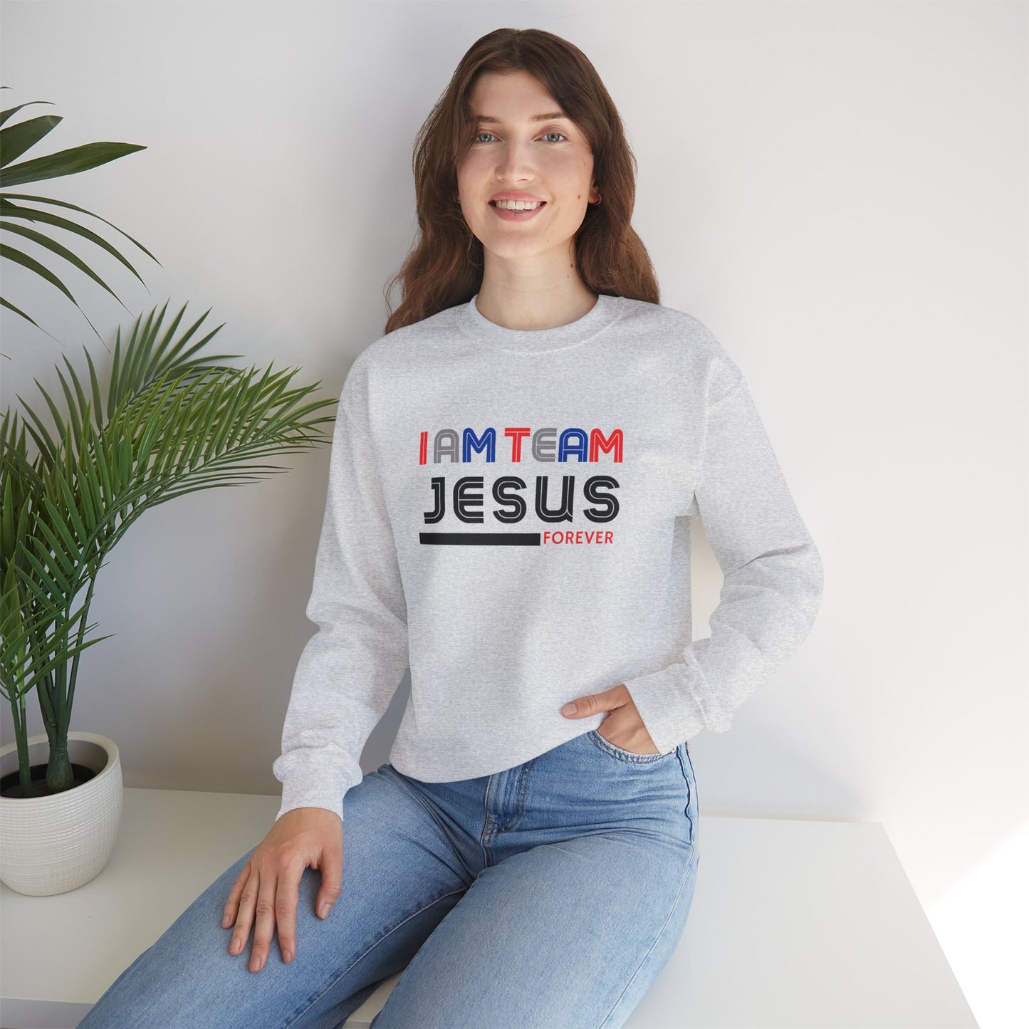 Team Jesus Unisex Heavy Blend™ Crewneck Sweatshirt