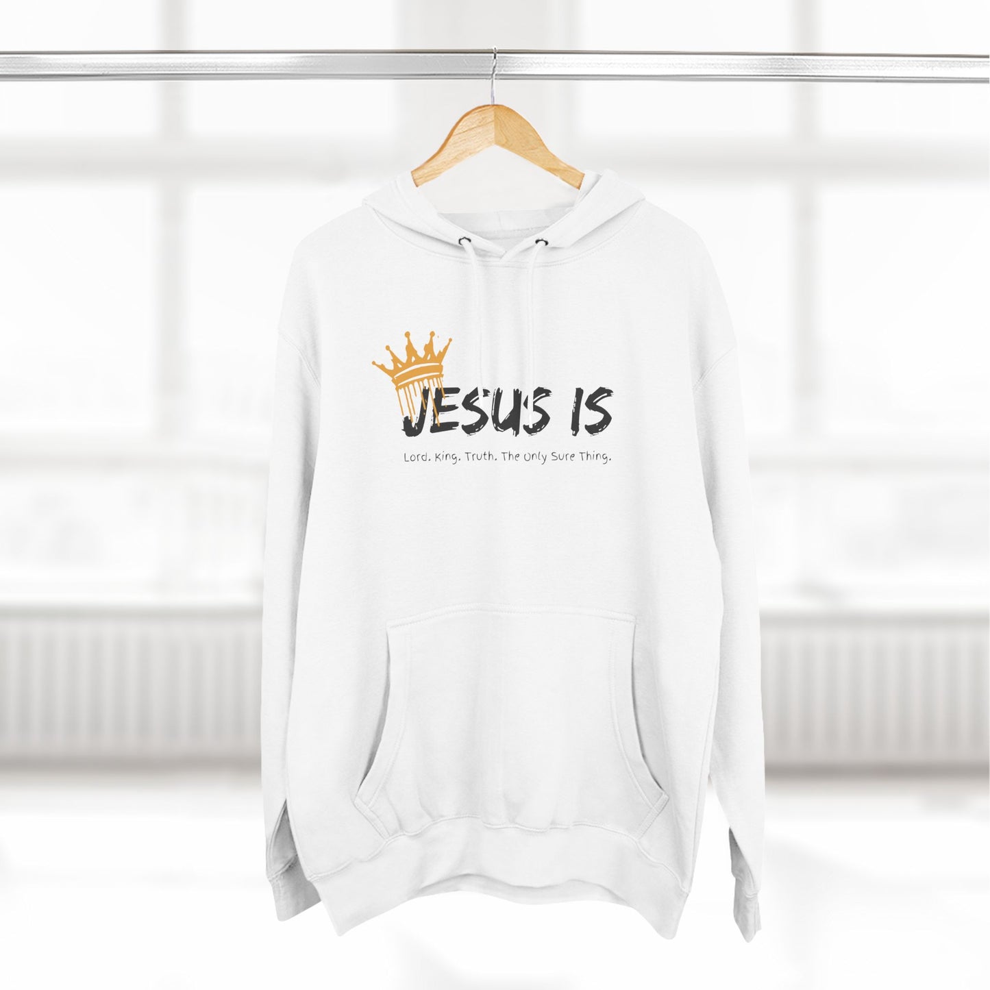 Jesus Is Three-Panel Fleece Hoodie