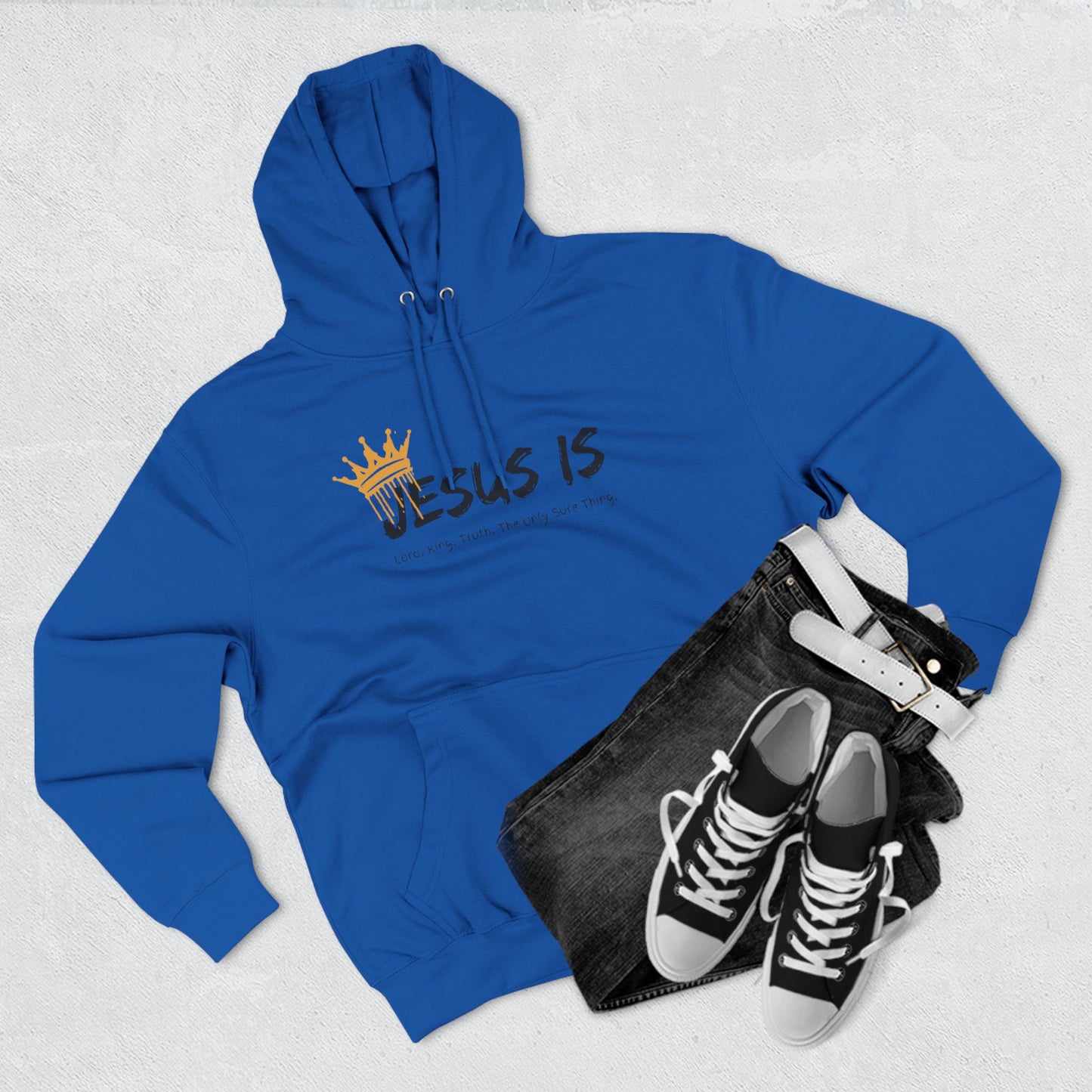 Jesus Is Three-Panel Fleece Hoodie