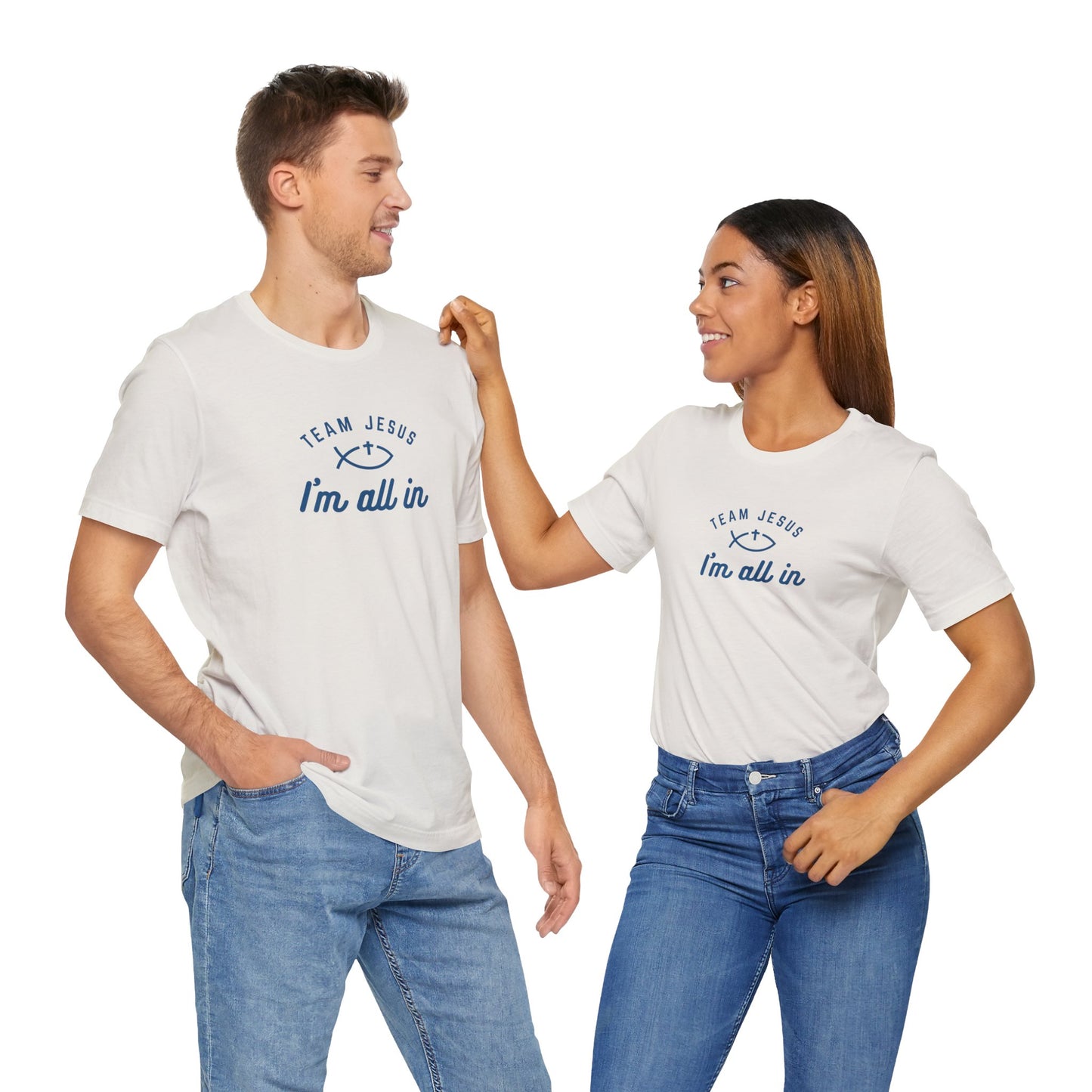 Team Jesus: I'm All In Unisex Jersey Short Sleeve Tee