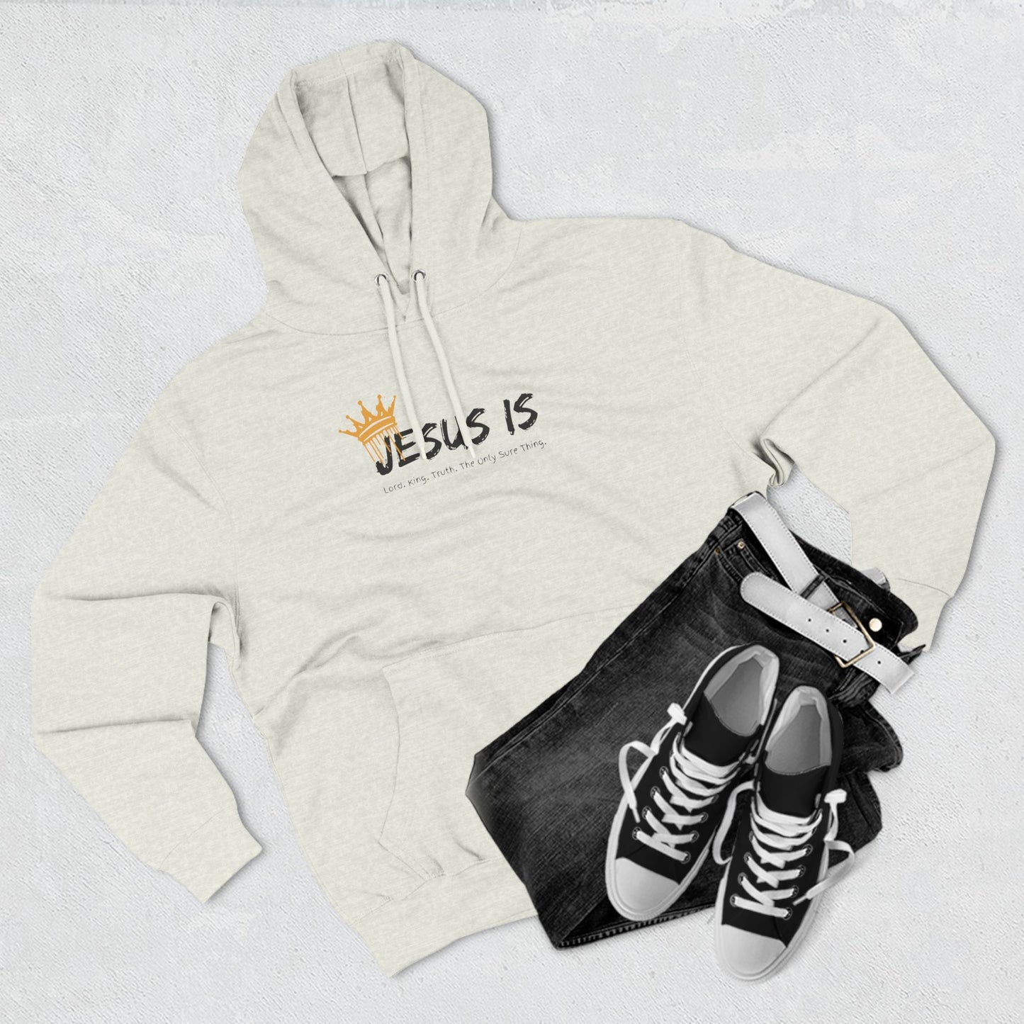 Jesus Is Three-Panel Fleece Hoodie