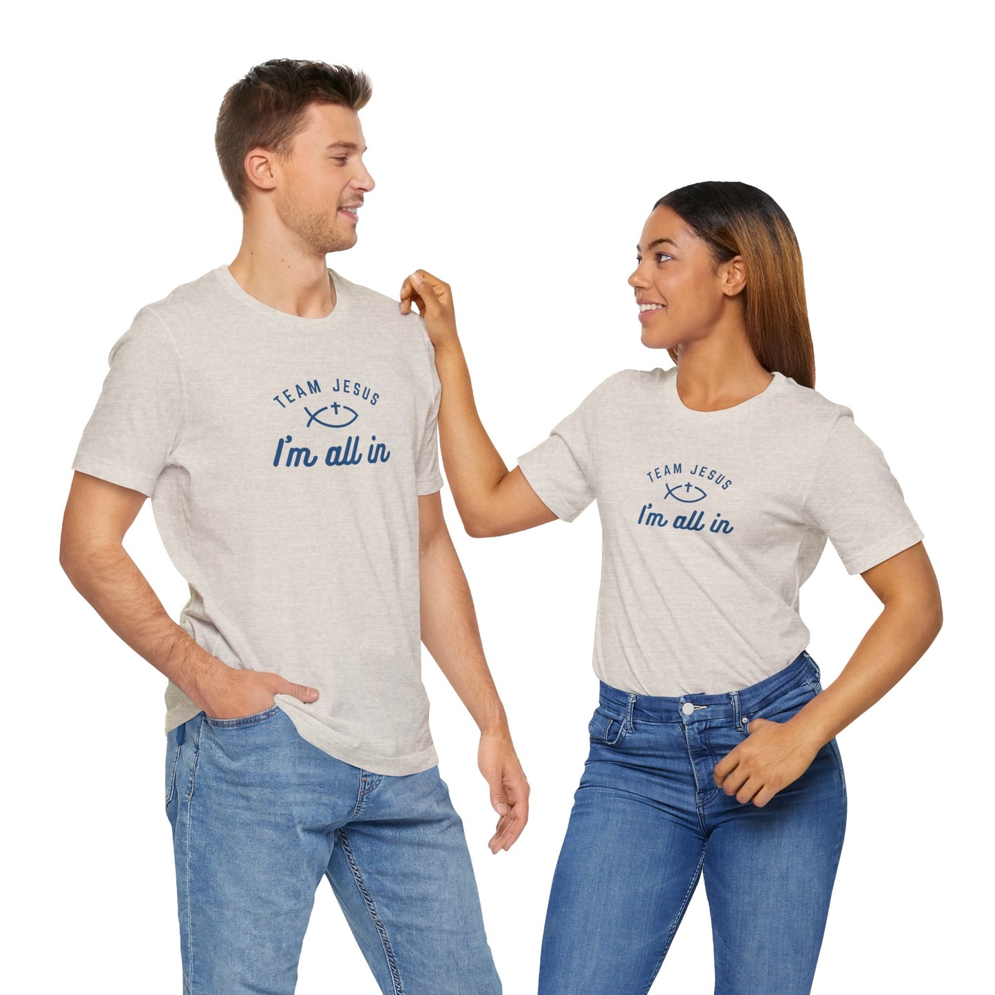 Team Jesus: I'm All In Unisex Jersey Short Sleeve Tee