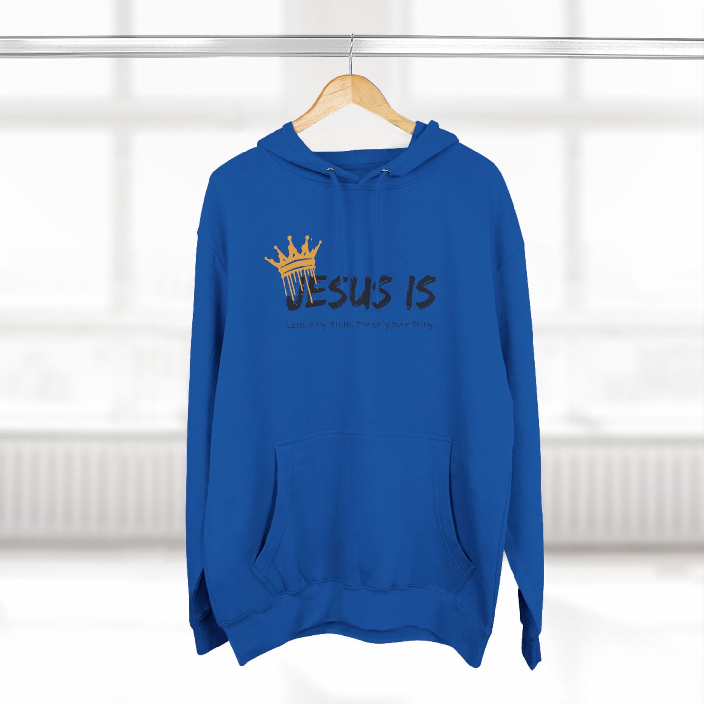 Jesus Is Three-Panel Fleece Hoodie