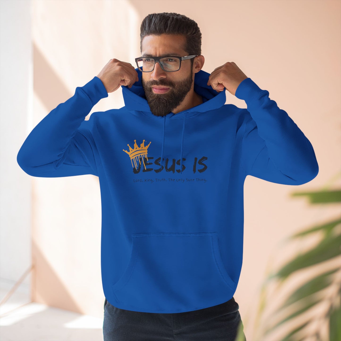Jesus Is Three-Panel Fleece Hoodie