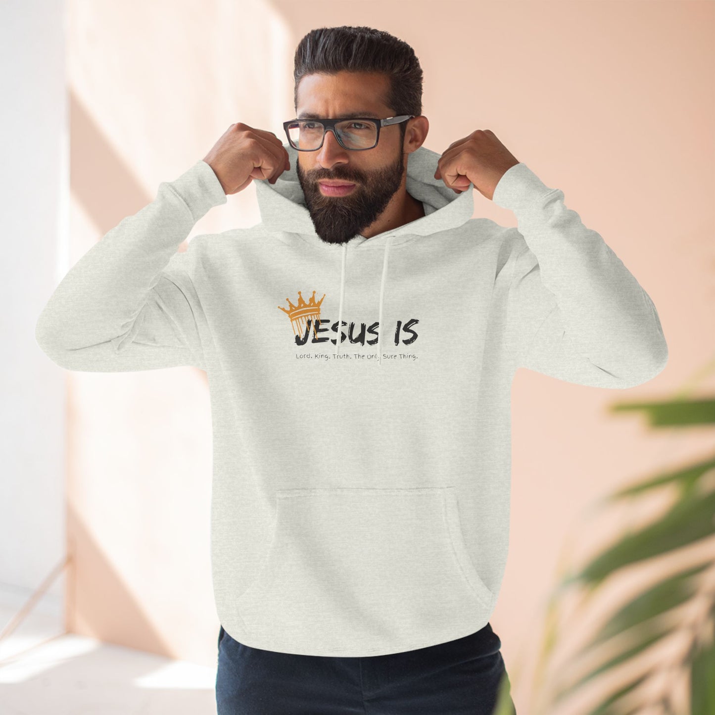 Jesus Is Three-Panel Fleece Hoodie
