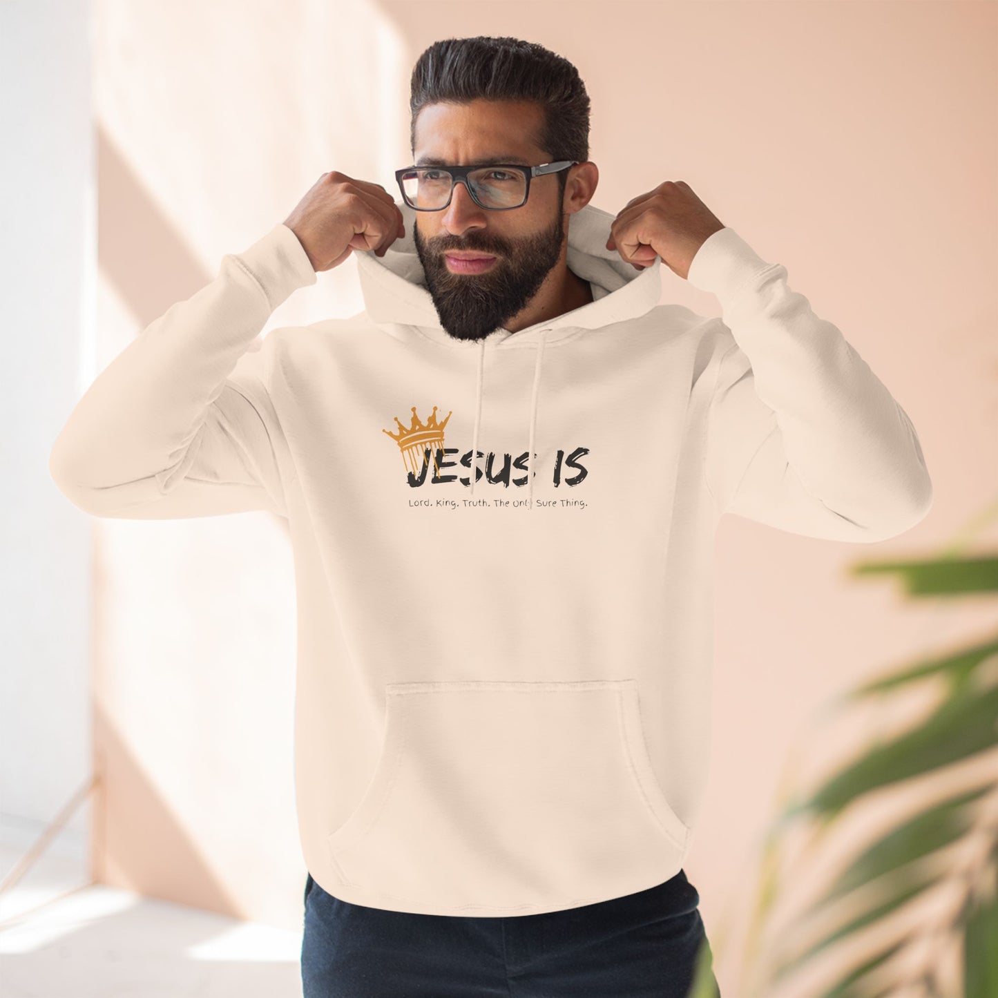 Jesus Is Three-Panel Fleece Hoodie