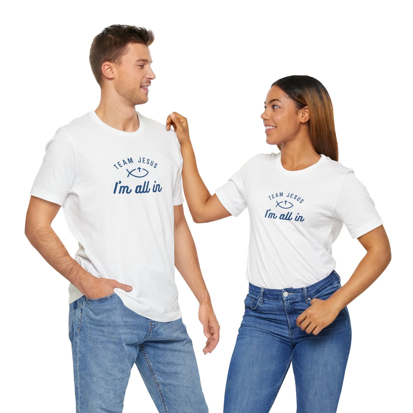 Team Jesus: I'm All In Unisex Jersey Short Sleeve Tee