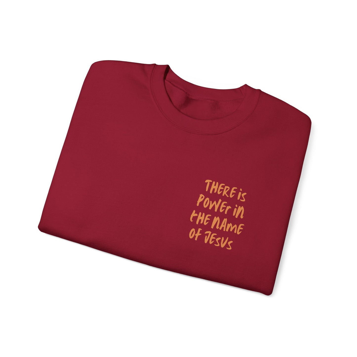 There is power in the name of Jesus Unisex Heavy Blend™ Crewneck Sweatshirt