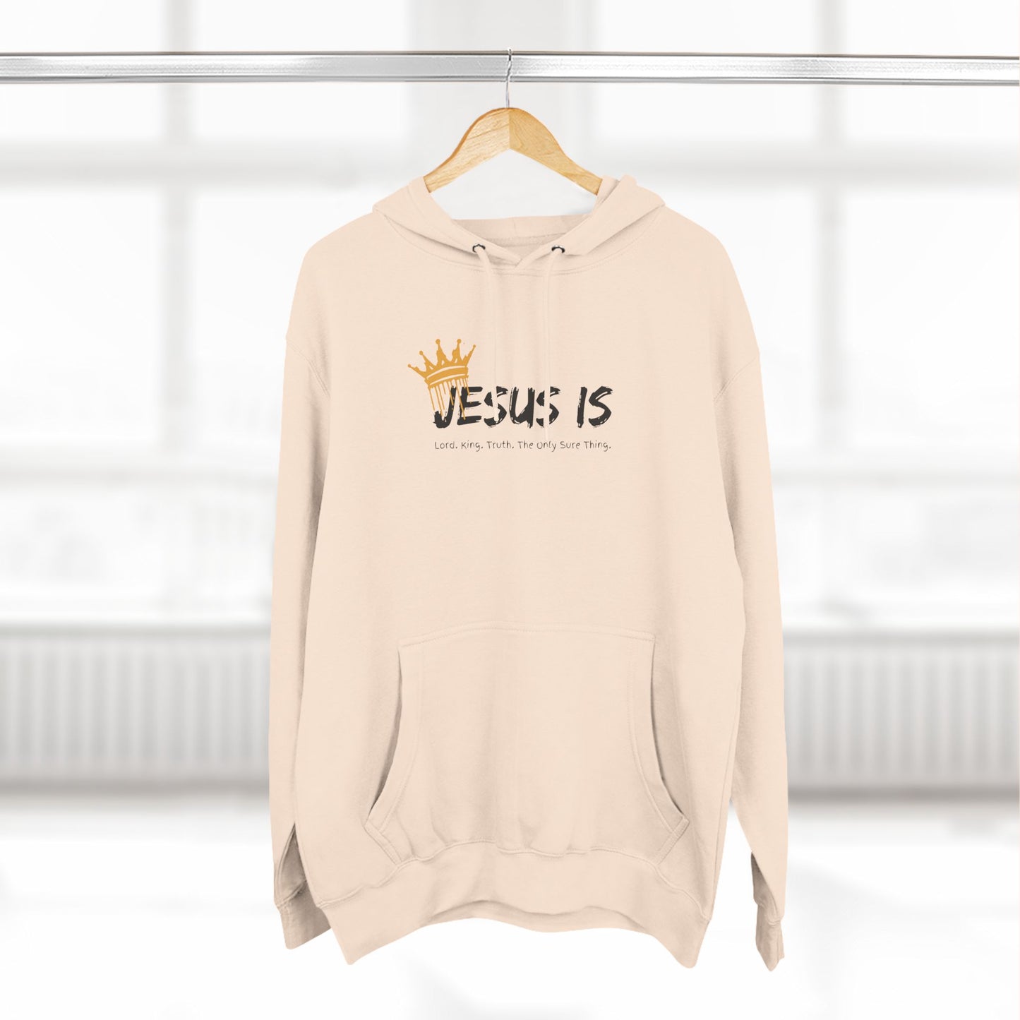 Jesus Is Three-Panel Fleece Hoodie