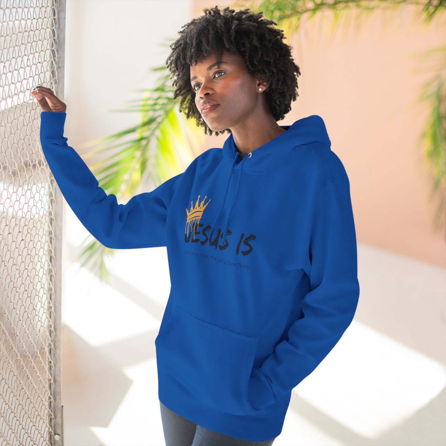 Jesus Is Three-Panel Fleece Hoodie