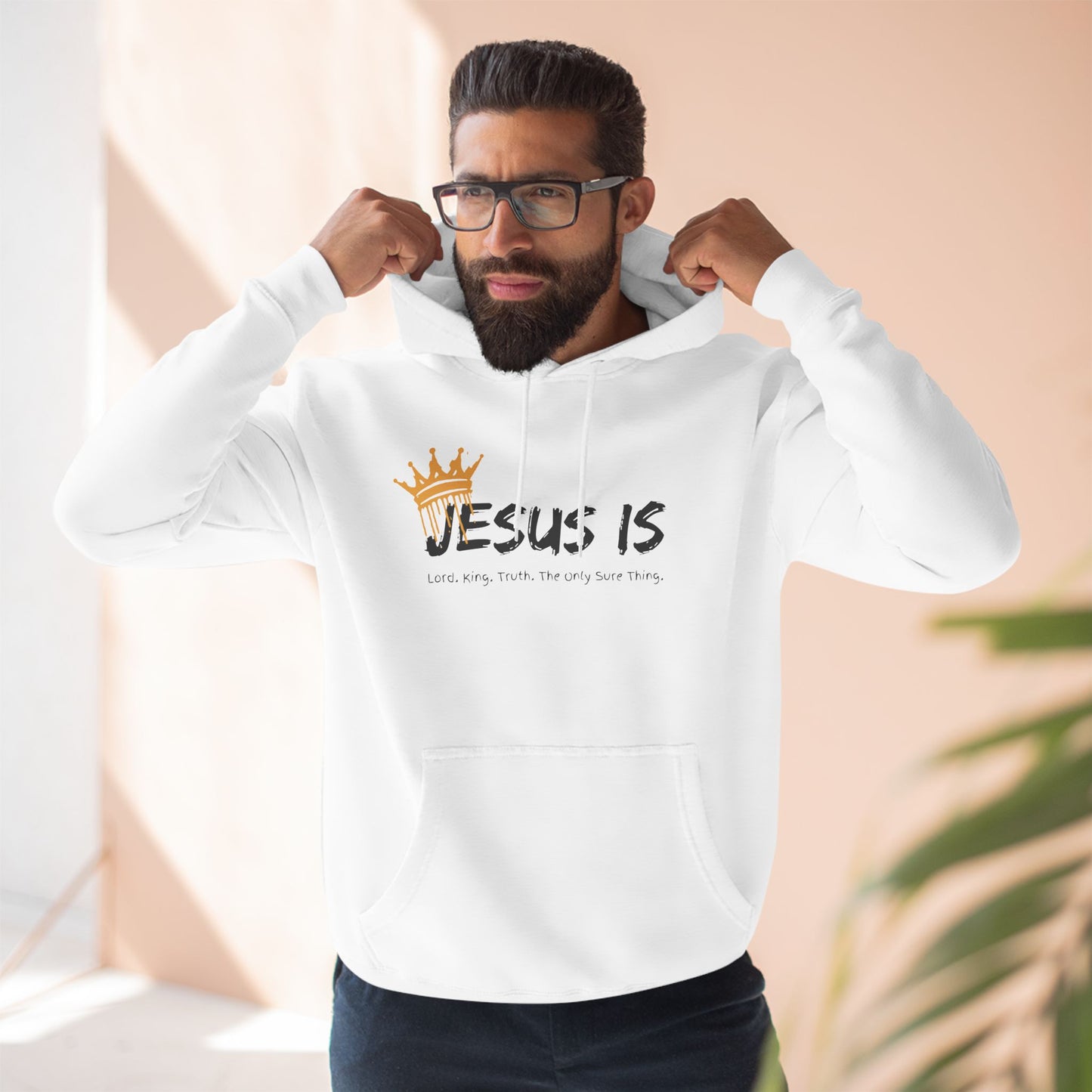 Jesus Is Three-Panel Fleece Hoodie