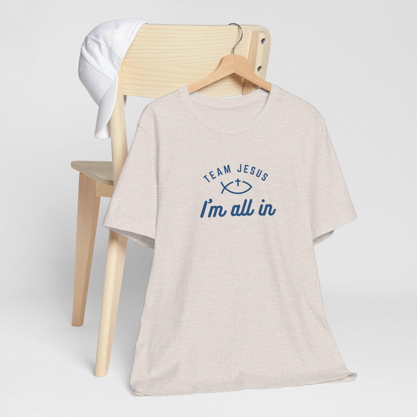 Team Jesus: I'm All In Unisex Jersey Short Sleeve Tee