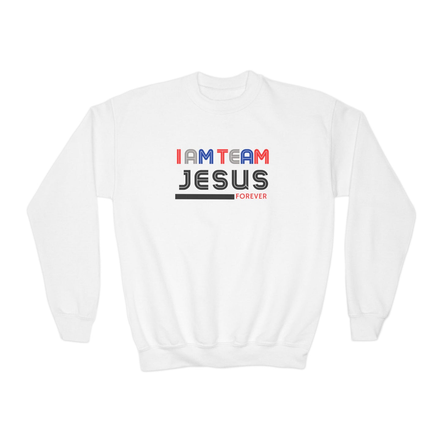 I am Team Jesus Youth Crewneck Sweatshirt